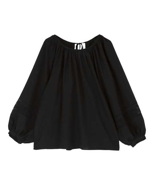 titivate(ティティベイト)の「バックリボンボリューム袖ブラウス(シャツ/ブラウス・レディース・ベージュ/ブラック/イエロー/オフホワイト・S/M)」の6枚目の写真