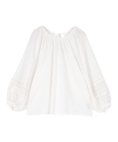 titivate(ティティベイト)の「バックリボンボリューム袖ブラウス(シャツ/ブラウス・レディース・ベージュ/ブラック/イエロー/オフホワイト・S/M)」の5枚目の写真