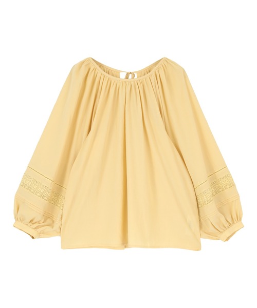 titivate(ティティベイト)の「バックリボンボリューム袖ブラウス(シャツ/ブラウス・レディース・ベージュ/ブラック/イエロー/オフホワイト・S/M)」の8枚目の写真