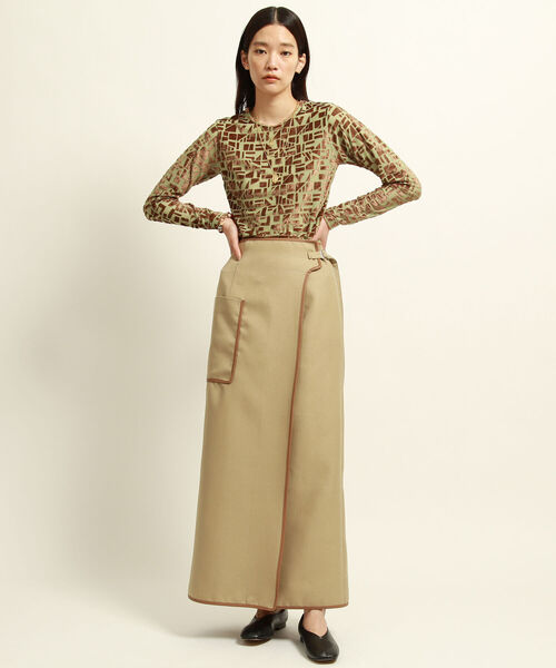 Ray BEAMS（レイビームス）の「Ray BEAMS / レザー スクエア バレエシューズ（バレエシューズ・レディース・ブラック/オリーブ/ゼブラ・23.5cm/24.5cm/23.0cm/24.0cm/25.0cm）」の6枚目の写真