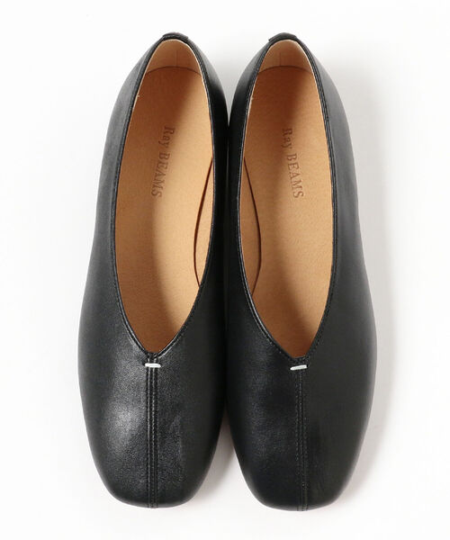 Ray BEAMS（レイビームス）の「Ray BEAMS / レザー スクエア バレエシューズ（バレエシューズ・レディース・ブラック/オリーブ/ゼブラ・23.5cm/24.5cm/23.0cm/24.0cm/25.0cm）」の11枚目の写真