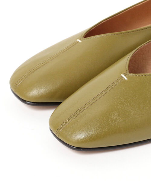 Ray BEAMS（レイビームス）の「Ray BEAMS / レザー スクエア バレエシューズ（バレエシューズ・レディース・ブラック/オリーブ/ゼブラ・23.5cm/24.5cm/23.0cm/24.0cm/25.0cm）」の15枚目の写真