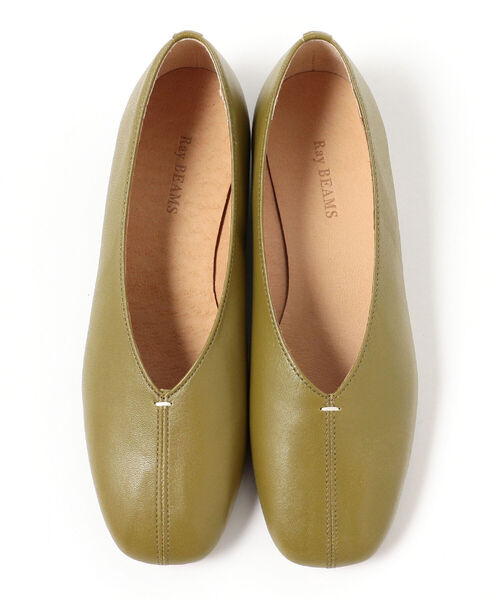 Ray BEAMS（レイビームス）の「Ray BEAMS / レザー スクエア バレエシューズ（バレエシューズ・レディース・ブラック/オリーブ/ゼブラ・23.5cm/24.5cm/23.0cm/24.0cm/25.0cm）」の18枚目の写真