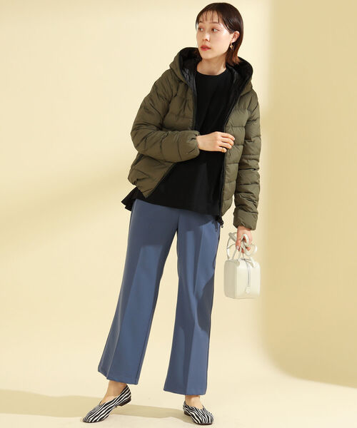 Ray BEAMS（レイビームス）の「Ray BEAMS / レザー スクエア バレエシューズ（バレエシューズ・レディース・ブラック/オリーブ/ゼブラ・23.5cm/24.5cm/23.0cm/24.0cm/25.0cm）」の20枚目の写真