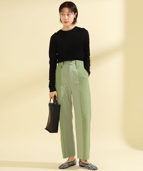 Ray BEAMS（レイビームス）の「Ray BEAMS / レザー スクエア バレエシューズ（バレエシューズ・レディース・ブラック/オリーブ/ゼブラ・23.5cm/24.5cm/23.0cm/24.0cm/25.0cm）」の21枚目の写真