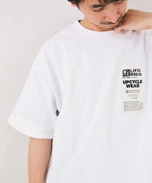 JOURNAL STANDARD relume（ジャーナルスタンダード　レリューム）の「CALIFORNIA UPCYCLE ヘビーオンス Tシャツ（Tシャツ/カットソー・メンズ・ホワイト/ネイビー/ベージュ系その他・MEDIUM/LARGE）」の4枚目の写真