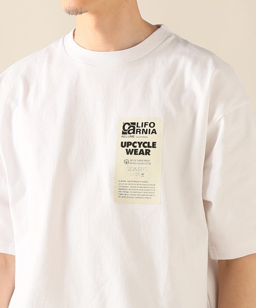 JOURNAL STANDARD relume（ジャーナルスタンダード　レリューム）の「CALIFORNIA UPCYCLE ヘビーオンス Tシャツ（Tシャツ/カットソー・メンズ・ホワイト/ネイビー/ベージュ系その他・MEDIUM/LARGE）」の5枚目の写真
