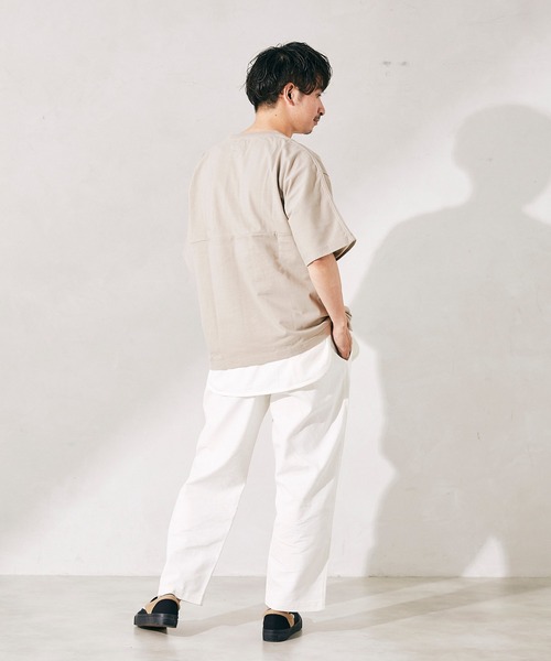 JOURNAL STANDARD relume（ジャーナルスタンダード　レリューム）の「CALIFORNIA UPCYCLE ヘビーオンス Tシャツ（Tシャツ/カットソー・メンズ・ホワイト/ネイビー/ベージュ系その他・MEDIUM/LARGE）」の7枚目の写真