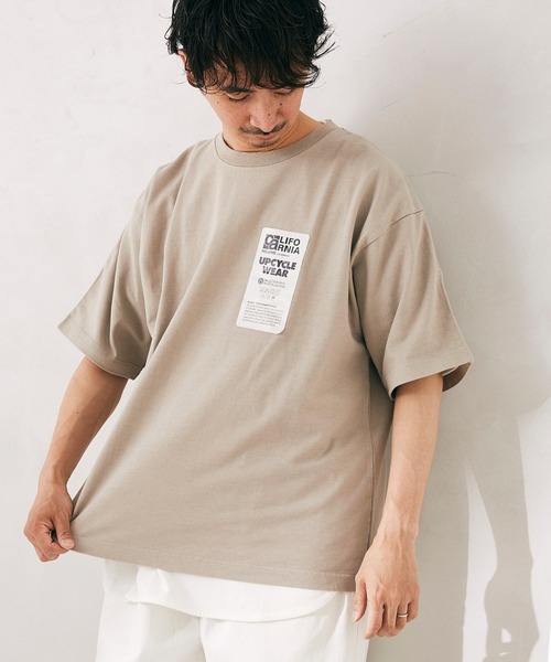 JOURNAL STANDARD relume（ジャーナルスタンダード　レリューム）の「CALIFORNIA UPCYCLE ヘビーオンス Tシャツ（Tシャツ/カットソー・メンズ・ホワイト/ネイビー/ベージュ系その他・MEDIUM/LARGE）」の9枚目の写真