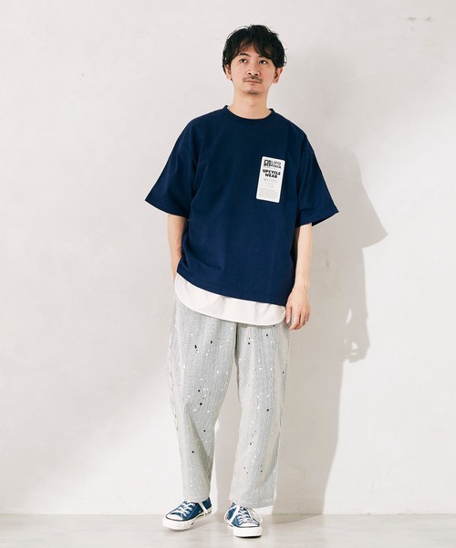 JOURNAL STANDARD relume（ジャーナルスタンダード　レリューム）の「CALIFORNIA UPCYCLE ヘビーオンス Tシャツ（Tシャツ/カットソー・メンズ・ホワイト/ネイビー/ベージュ系その他・MEDIUM/LARGE）」の10枚目の写真
