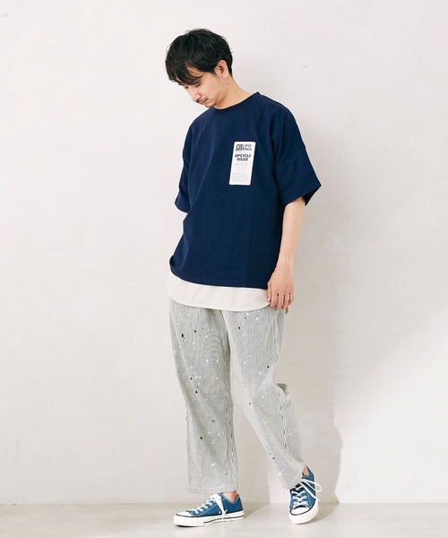 JOURNAL STANDARD relume（ジャーナルスタンダード　レリューム）の「CALIFORNIA UPCYCLE ヘビーオンス Tシャツ（Tシャツ/カットソー・メンズ・ホワイト/ネイビー/ベージュ系その他・MEDIUM/LARGE）」の11枚目の写真