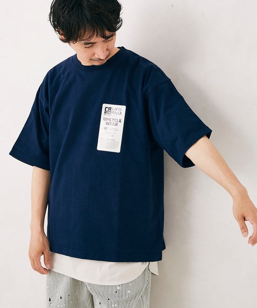 JOURNAL STANDARD relume（ジャーナルスタンダード　レリューム）の「CALIFORNIA UPCYCLE ヘビーオンス Tシャツ（Tシャツ/カットソー・メンズ・ホワイト/ネイビー/ベージュ系その他・MEDIUM/LARGE）」の12枚目の写真