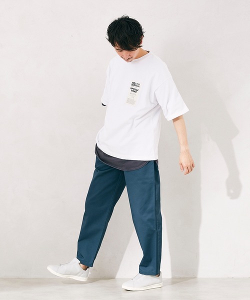 JOURNAL STANDARD relume（ジャーナルスタンダード　レリューム）の「CALIFORNIA UPCYCLE ヘビーオンス Tシャツ（Tシャツ/カットソー・メンズ・ホワイト/ネイビー/ベージュ系その他・MEDIUM/LARGE）」の15枚目の写真