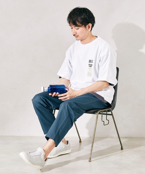 JOURNAL STANDARD relume（ジャーナルスタンダード　レリューム）の「CALIFORNIA UPCYCLE ヘビーオンス Tシャツ（Tシャツ/カットソー・メンズ・ホワイト/ネイビー/ベージュ系その他・MEDIUM/LARGE）」の17枚目の写真