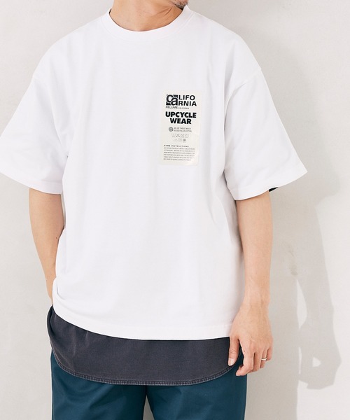 JOURNAL STANDARD relume（ジャーナルスタンダード　レリューム）の「CALIFORNIA UPCYCLE ヘビーオンス Tシャツ（Tシャツ/カットソー・メンズ・ホワイト/ネイビー/ベージュ系その他・MEDIUM/LARGE）」の18枚目の写真