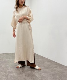 バンドカラーカフタンワンピース【ZOZOTOWN限定アイテム】