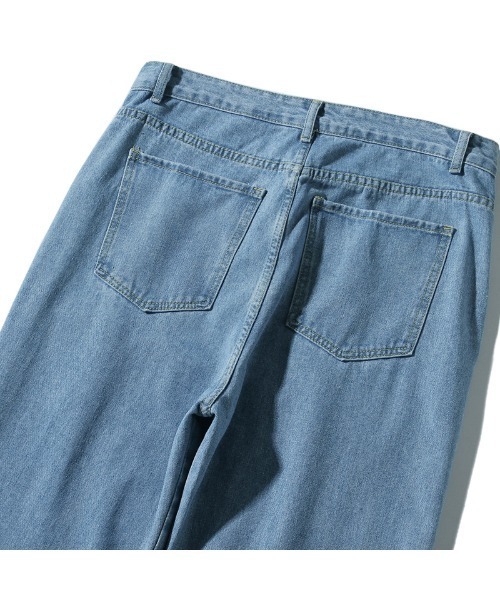 HOOK(フック)の「【HOOK】【新作】 落書きプリント入りデニムワイドパンツ(デニムパンツ・メンズ・ブラック/ブルー・28/29/30/31/32/33/34/36)」の21枚目の写真