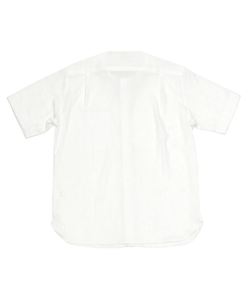 Pitta Re:)（ピッタリ）の「形態安定ノーアイロン ラウンドテール Wガーゼ 半袖ビジネスワイシャツ（ビジネスシャツ・メンズ・サックスブルー/ホワイト/ブルー/ライトカーキ・S/M/L/LL）」の10枚目の写真