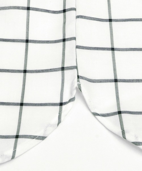 Pitta Re:)（ピッタリ）の「形態安定ノーアイロン ラウンドテール Wガーゼ 半袖ビジネスワイシャツ（ビジネスシャツ・メンズ・サックスブルー/ホワイト/ブルー/ライトカーキ・S/M/L/LL）」の21枚目の写真