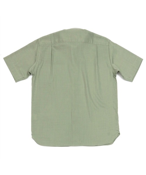 Pitta Re:)（ピッタリ）の「形態安定ノーアイロン ラウンドテール Wガーゼ 半袖ビジネスワイシャツ（ビジネスシャツ・メンズ・サックスブルー/ホワイト/ブルー/ライトカーキ・S/M/L/LL）」の11枚目の写真