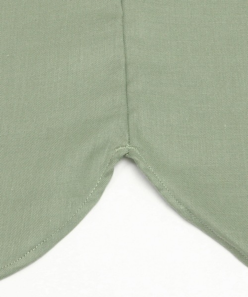 Pitta Re:)（ピッタリ）の「形態安定ノーアイロン ラウンドテール Wガーゼ 半袖ビジネスワイシャツ（ビジネスシャツ・メンズ・サックスブルー/ホワイト/ブルー/ライトカーキ・S/M/L/LL）」の13枚目の写真