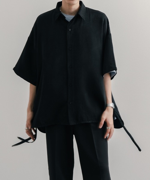 epnok(エプノック)の「ドレープレギュラーカラードローコードシャツ(シャツ/ブラウス・メンズ・ブラック/オフホワイト/ミント・SMALL/MEDIUM/LARGE)」の17枚目の写真