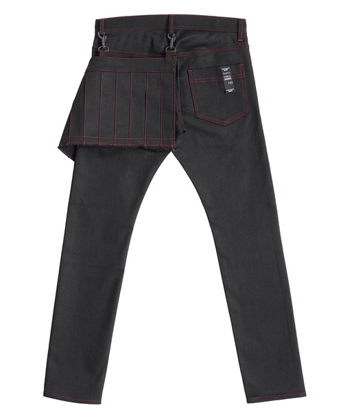 パンツ SHAREEF APRON SKINNY PANTS(Black) SHAREEF（シャリーフ）の「APRON SKINNY PANTS（その他パンツ