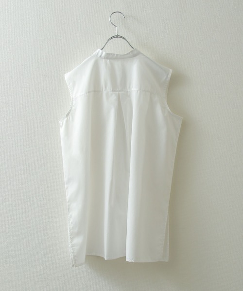 Chillfar(チルファー)の「ピンタックフレンチスリーブシャツチュニック(シャツ/ブラウス・レディース・ホワイト/ブラック・FREE)」の18枚目の写真