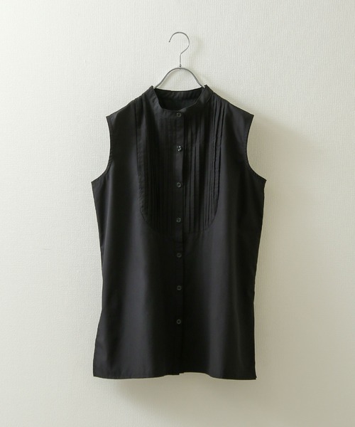 Chillfar(チルファー)の「ピンタックフレンチスリーブシャツチュニック(シャツ/ブラウス・レディース・ホワイト/ブラック・FREE)」の20枚目の写真