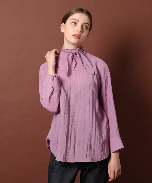 DRESSTERIOR（ドレステリア）の「◆【otonaMUSE11月号掲載】バックシャンボウブラウス（シャツ/ブラウス・レディース・ピンク系/ホワイト系/チャコールグレー・36/38）」の10枚目の写真