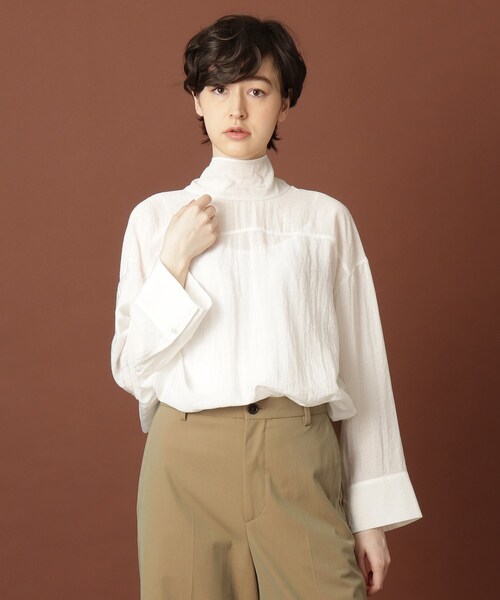 DRESSTERIOR（ドレステリア）の「◆【otonaMUSE11月号掲載】バックシャンボウブラウス（シャツ/ブラウス・レディース・ピンク系/ホワイト系/チャコールグレー・36/38）」の16枚目の写真