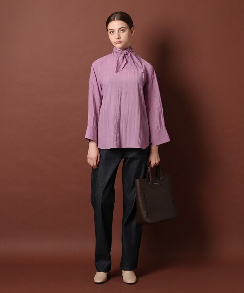 DRESSTERIOR（ドレステリア）の「◆【otonaMUSE11月号掲載】バックシャンボウブラウス（シャツ/ブラウス・レディース・ピンク系/ホワイト系/チャコールグレー・36/38）」の21枚目の写真