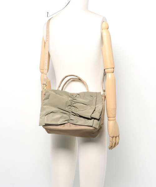 CACHELLIE（カシェリエ）の「【CACHELLIE】リボントートバッグ（ハンドバッグ・レディース・Beige/MD.GRY・FREE）」の4枚目の写真