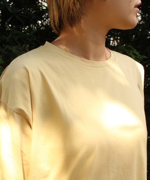 DROIT BELLO（ドロイトベロ）の「DROIT BELLO（ドロイトベロ）ショルダー開きアシメTシャツ（Tシャツ/カットソー・レディース・ホワイト/サックスブルー/イエロー・FREE）」の5枚目の写真