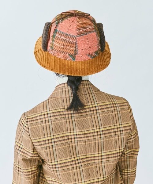 kaorinomori（カオリノモリ）の「カオリノモリ　ラミーンハット（ハット・レディース・オレンジ/グレー・M/57.5cm）」の3枚目の写真