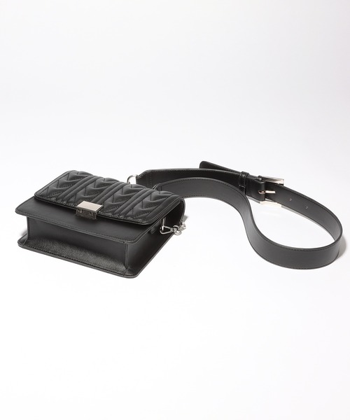 PAGEBOY(ページボーイ)の「キルトステッチショルダー(ショルダーバッグ・レディース・ブラック/ブルー系その他・FREE)」の15枚目の写真