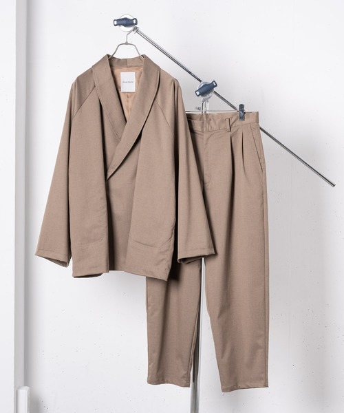Alcindor Materials(アルシンダーマテリアルズ)の「two tuck slacks/2タックスラックス(その他パンツ・メンズ・ベージュ/ブラウン・MEDIUM/LARGE)」の15枚目の写真