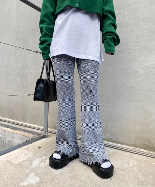 WHO'S WHO gallery(フーズフーギャラリー)の「スペースダイニットパンツ(その他パンツ・レディース・ピンク/グリーン/ブラウン/ブラック・FREE)」の10枚目の写真