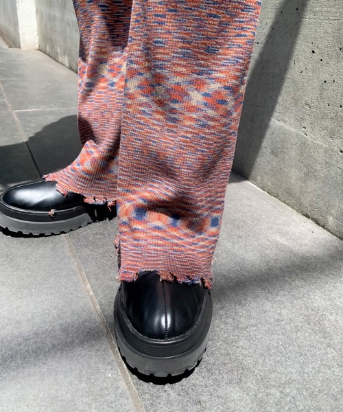 WHO'S WHO gallery(フーズフーギャラリー)の「スペースダイニットパンツ(その他パンツ・レディース・ピンク/グリーン/ブラウン/ブラック・FREE)」の6枚目の写真