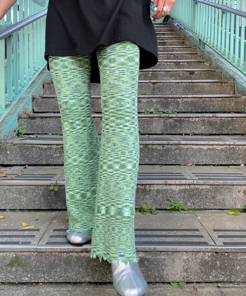 WHO'S WHO gallery(フーズフーギャラリー)の「スペースダイニットパンツ(その他パンツ・レディース・ピンク/グリーン/ブラウン/ブラック・FREE)」の21枚目の写真