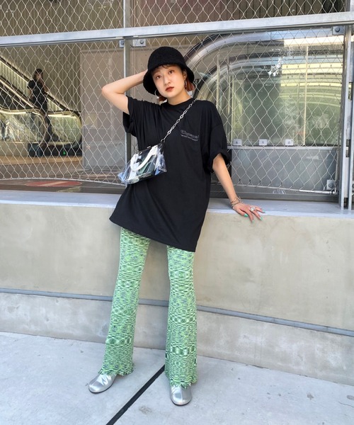 WHO'S WHO gallery(フーズフーギャラリー)の「スペースダイニットパンツ(その他パンツ・レディース・ピンク/グリーン/ブラウン/ブラック・FREE)」の7枚目の写真