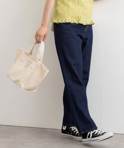 POU DOU DOU（プードゥドゥ）の「ストレートパンツ（デニムパンツ・レディース・ブラック/インディゴブルー/パープル系その他・3）」の3枚目の写真