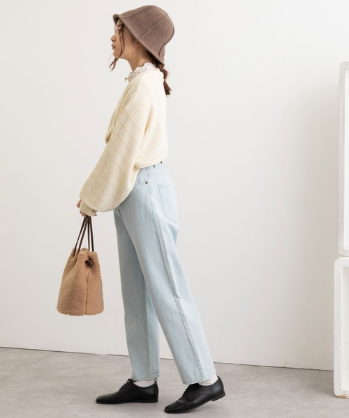 POU DOU DOU（プードゥドゥ）の「ストレートパンツ（デニムパンツ・レディース・ブラック/インディゴブルー/パープル系その他・3）」の15枚目の写真