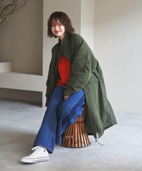 coen(コーエン)の「■プレミアムデニムコレクション■サイドシャドウデニムワイドパンツ(WEB限定サイズ)(デニムパンツ・レディース・ネイビー/ブラック・LARGE/MEDIUM/SMALL/X-LARGE)」の9枚目の写真