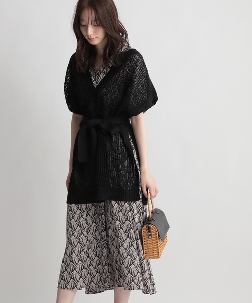 Andemiu(アンデミュウ)の「ガラフロントオープンワンピース235188(ワンピース・レディース・ネイビー/ライトベージュ・FREE)」の3枚目の写真