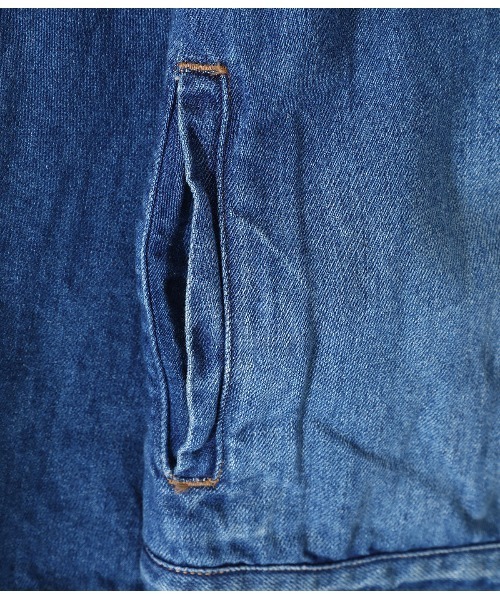 GOLD（ゴールド）の「GOLD / ゴールド：10oz. COTTON / LINEN DENIM JACKET：21B-GL14929H[MUS]（デニムジャケット・メンズ・ネイビー・SMALL/MEDIUM）」の9枚目の写真