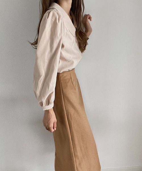 LAUIR（ラウアー）の「バックゴムタイトロングスカート（スカート・レディース・ブラック/ベージュ/グレー/ブラック系その他/ブラウン系その他/ブラウン系その他2・MEDIUM/LARGE/X-LARGE）」の7枚目の写真