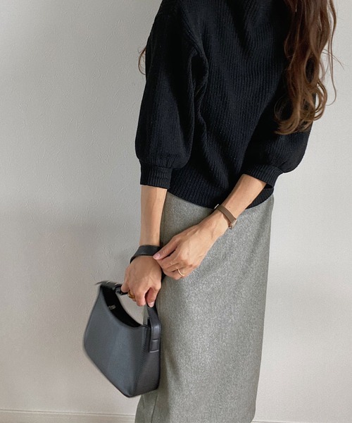 LAUIR（ラウアー）の「バックゴムタイトロングスカート（スカート・レディース・ブラック/ベージュ/グレー/ブラック系その他/ブラウン系その他/ブラウン系その他2・MEDIUM/LARGE/X-LARGE）」の16枚目の写真