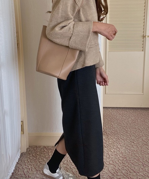 LAUIR（ラウアー）の「バックゴムタイトロングスカート（スカート・レディース・ブラック/ベージュ/グレー/ブラック系その他/ブラウン系その他/ブラウン系その他2・MEDIUM/LARGE/X-LARGE）」の14枚目の写真