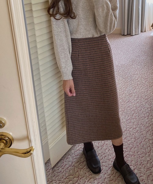 LAUIR（ラウアー）の「バックゴムタイトロングスカート（スカート・レディース・ブラック/ベージュ/グレー/ブラック系その他/ブラウン系その他/ブラウン系その他2・MEDIUM/LARGE/X-LARGE）」の17枚目の写真